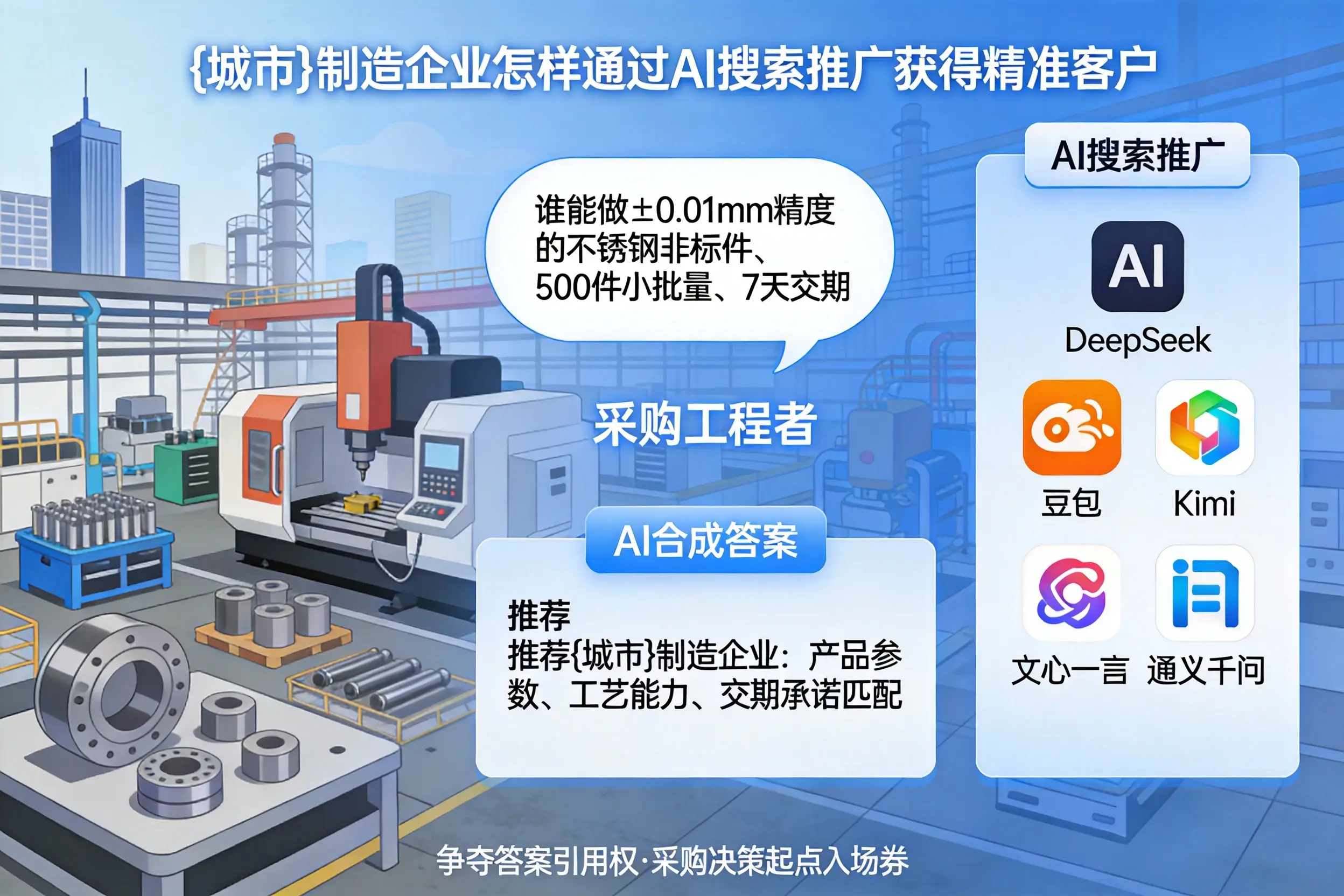 抚顺制造企业怎样通过AI搜索推广获得精准客户