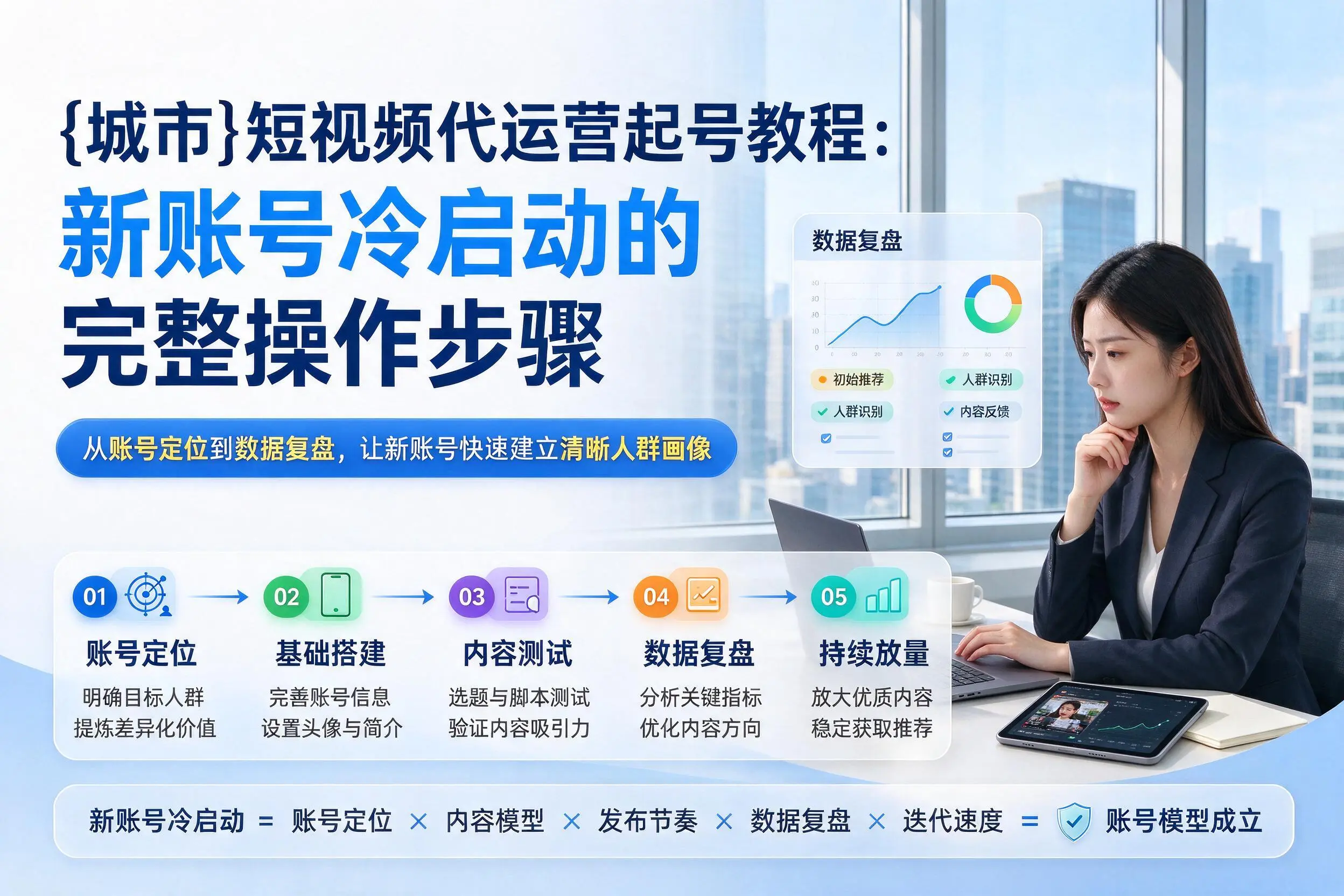 抚顺短视频代运营起号教程：新账号冷启动的完整操作步骤