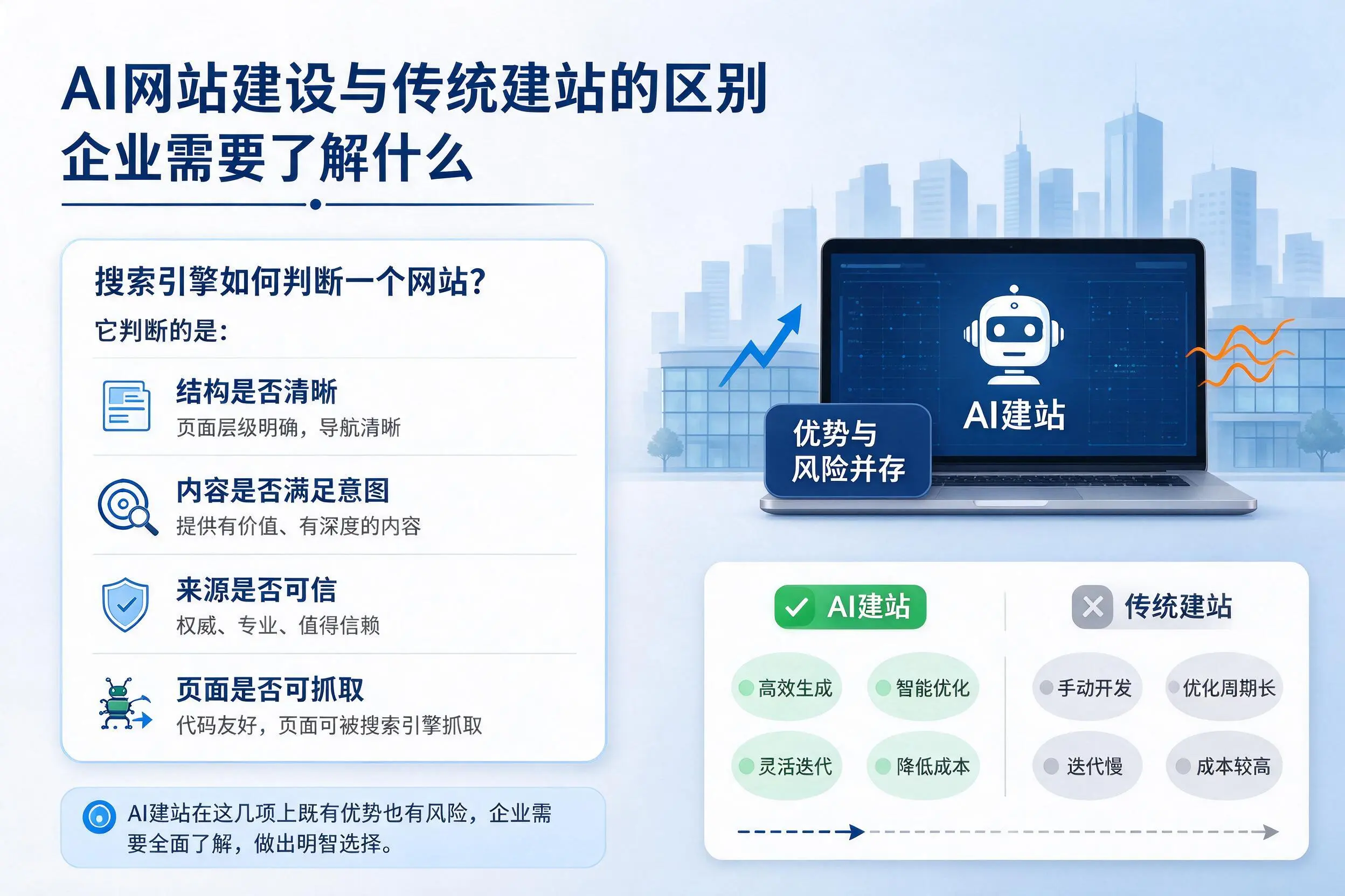 AI网站建设与传统建站的区别，抚顺企业需要了解什么