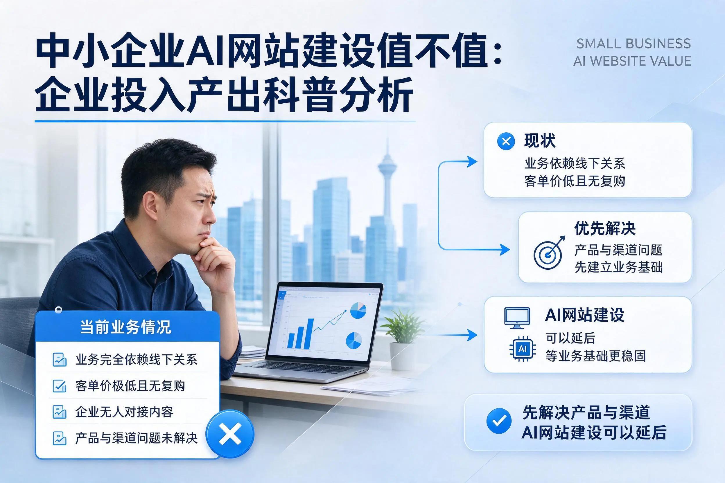 中小企业AI网站建设值不值：抚顺企业投入产出科普分析