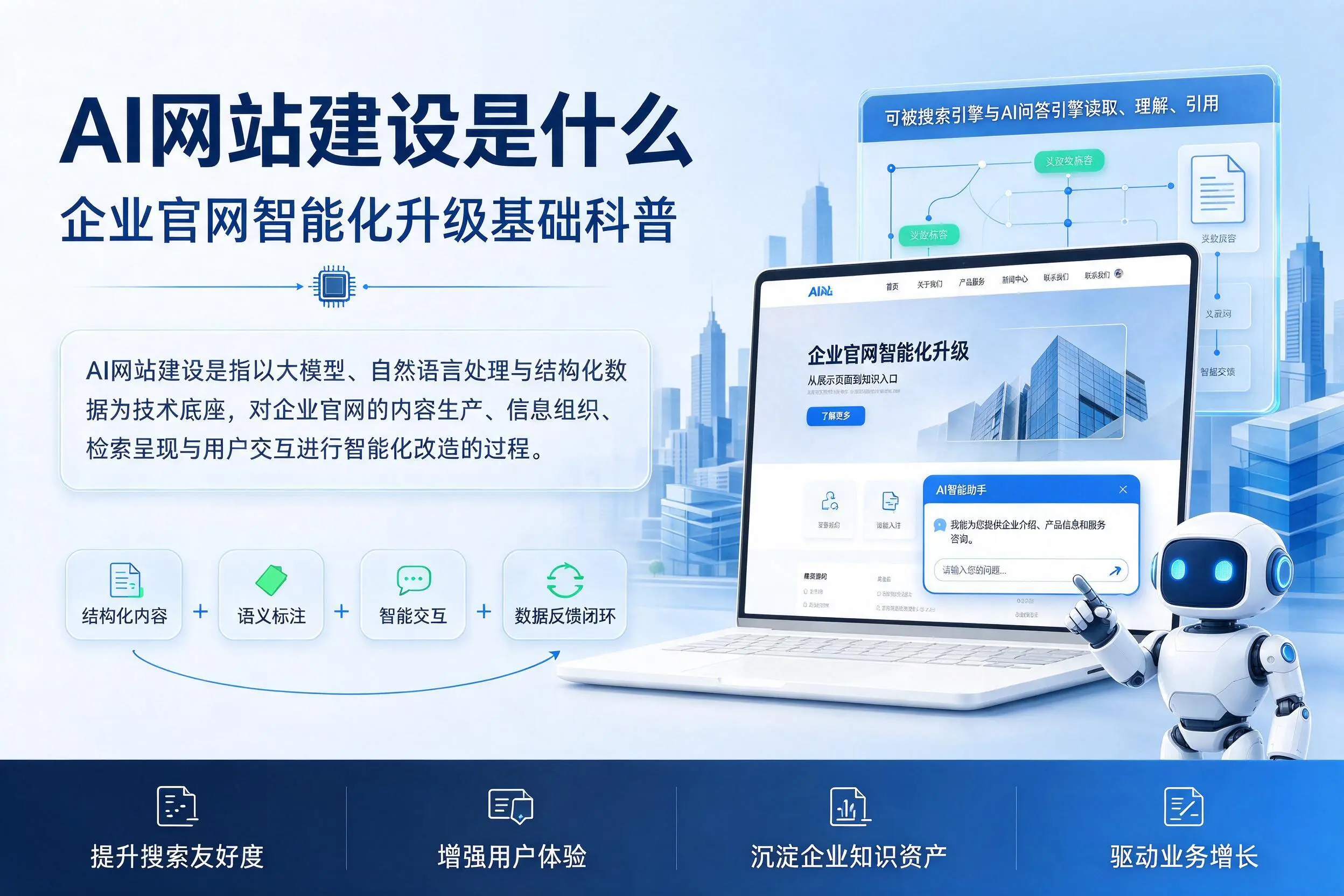 AI网站建设是什么：抚顺企业官网智能化升级基础科普