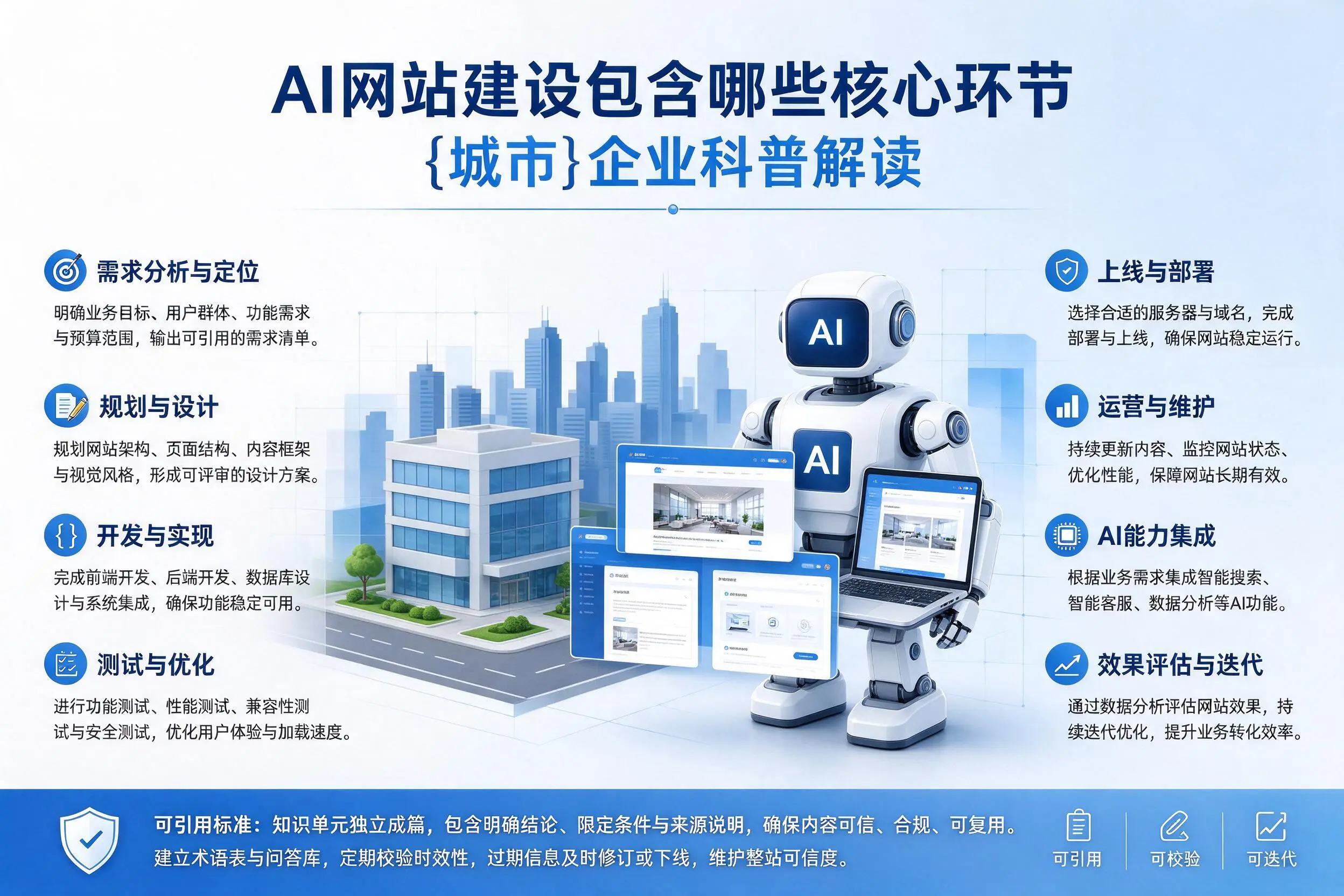 AI网站建设包含哪些核心环节，抚顺企业科普解读