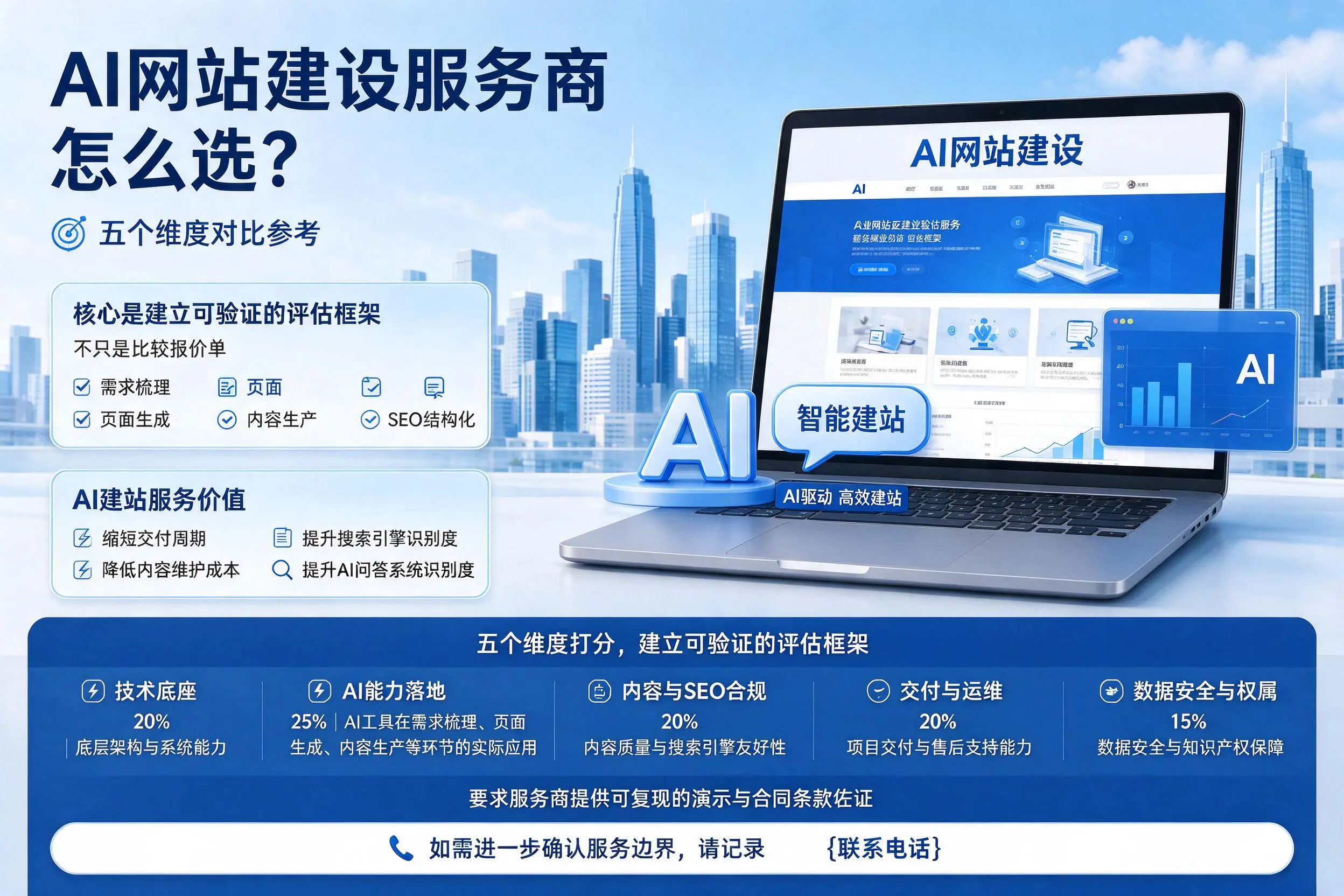 抚顺AI网站建设服务商怎么选？五个维度对比参考