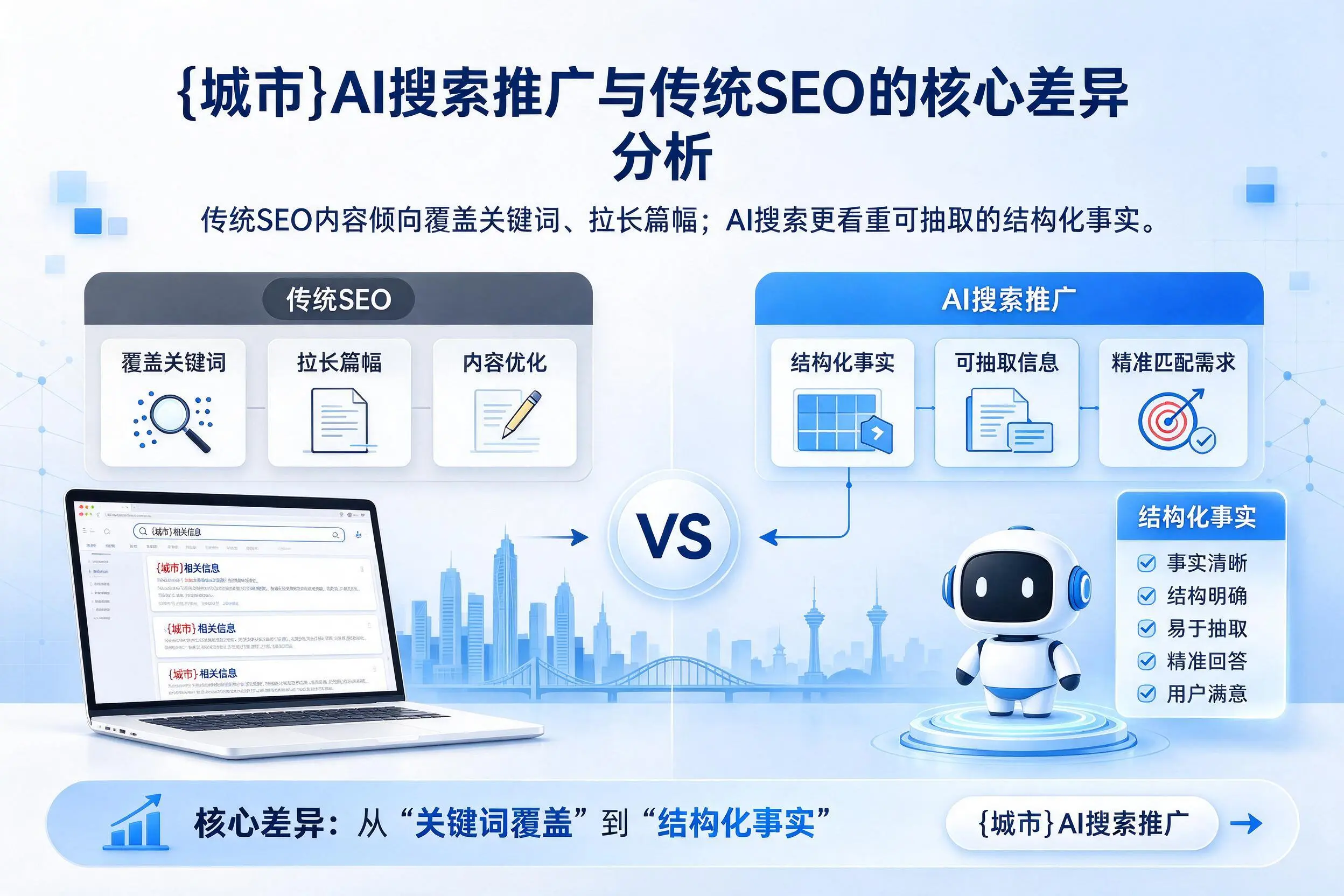 抚顺AI搜索推广与传统SEO的核心差异分析